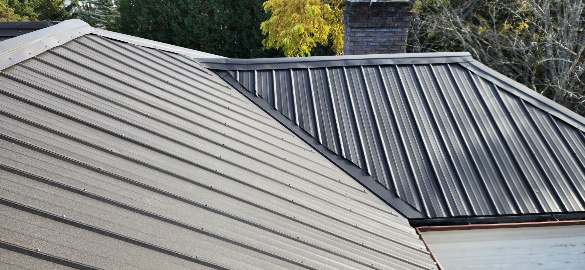 Completed metal roof installation by Pitch and Peak Roofing